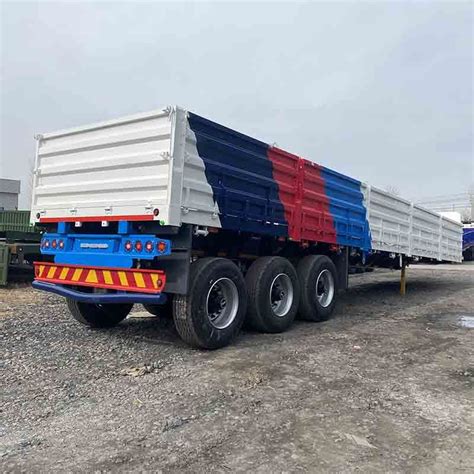 Vehicle Master Tri Axle 60 Tons Side Wall Bulk Cargo Transporting Semi