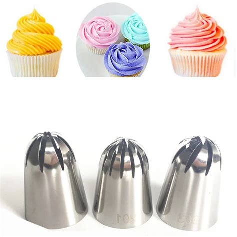 Aliexpress Buy Pcs Large Nozzle Pastry Stainless Steel Icing