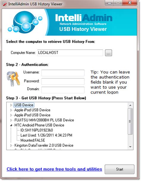 View USB Flash Drive History | Remote Administration For Windows