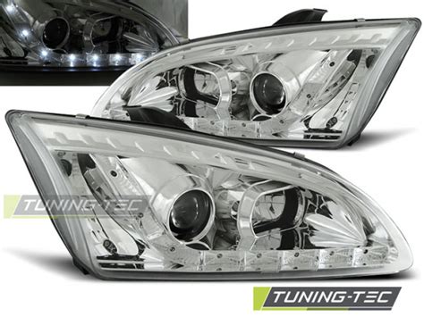 Led Tagfahrlicht Design Scheinwerfer F R Ford Focus Mk Chrom