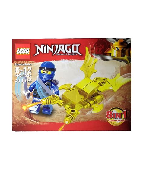 لگو نینجاگو Ninjago شخصیت جی Jay به همراه اژدها طلایی