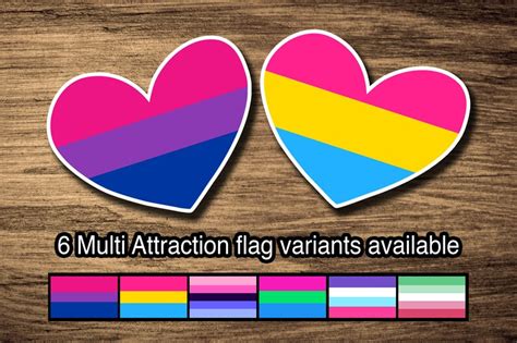 Multi Attraction Pride Flags Bisexual Pansexual Omnisexual