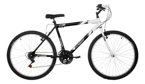 Bicicleta Passeio Urbana Aro 26 Masculina Bicolor 18 Marchas