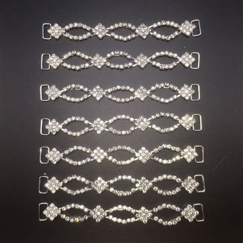 Rhinestone Bikini Connectors Metal Chain For Swimming Wear Bcl Shining Gem