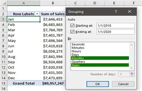 Agrupar Una Tabla Dinámica Por Meses En Excel Tutorial currentyear