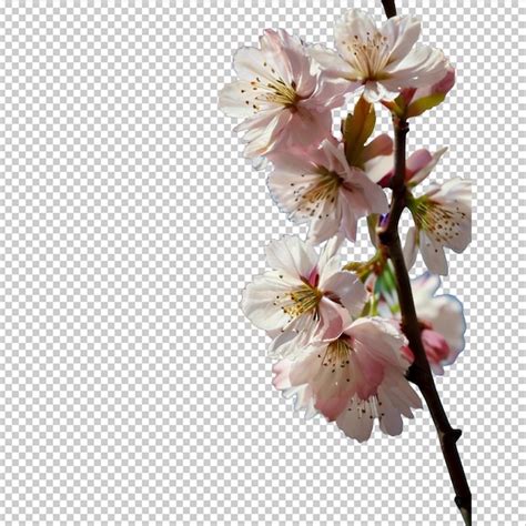 Premium Psd Cherry Blossoms Transparent Background Psd