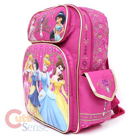 Disney Princess School Backpack Bag 16 Large Pink