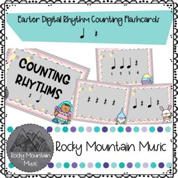 Easter Digital Rhythm Counting Flashcards By Rocky Mountain Music