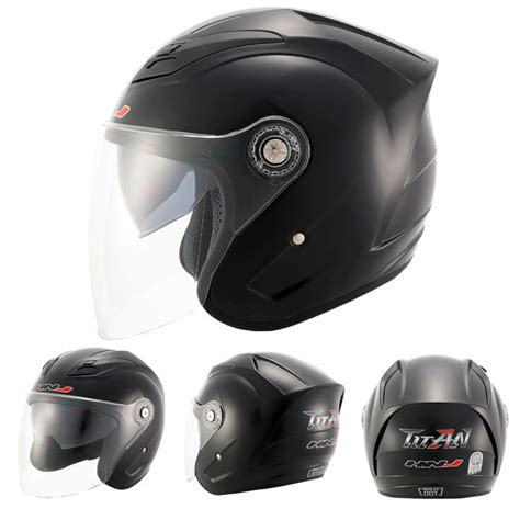 Hnj A Motorcycle Helmets Half Face Motor Helmet Dual Visor Lazada Ph