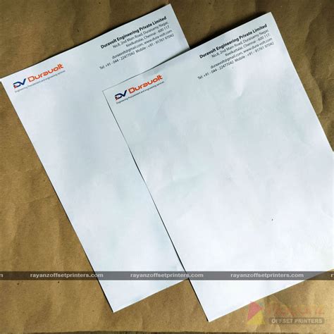 Premium Letterhead Printing For Electrical Services Custom Designs