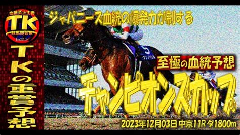 📘 至極の血統予想チャンピオンズカップgⅠ編 Tkの重賞予想（厳選推奨馬付き） 20231203（日） ｜tk🏇競馬部会長‎【