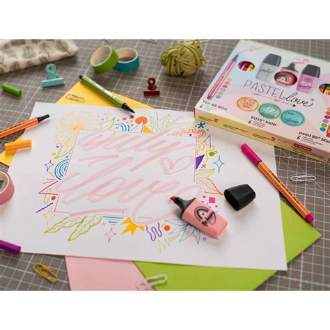 Set Stabilo Pastel Love Mini World Pen Point Boss