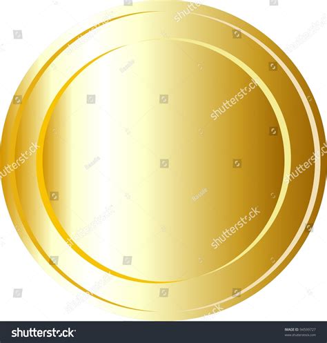 Gold Coin Template Stock Photo 94599727 Shutterstock