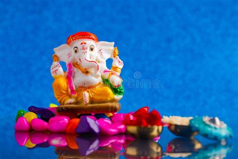 Lord Ganesha Ganesh Festival Stock Image Image Of Light Diwali