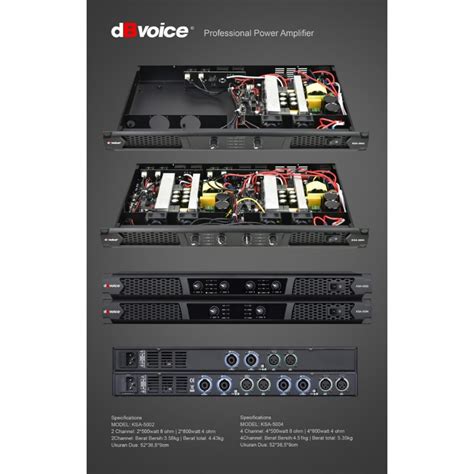 Jual Power Amplifier DB VOICE KSA5002 KSA 5002 Class D 2 X 500W