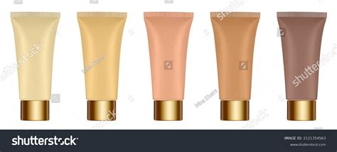 Set Nude Beige Tubes D Mockup Stock Vector Royalty Free Shutterstock
