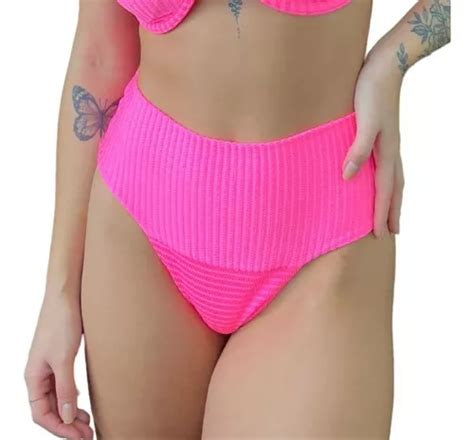 Calcinha Disfarça Barriga Hotpants Rosa Bikini Moda Praia MercadoLivre