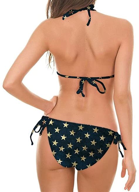 Growing Wild Sexy American Flag Bikini For Women Patriotic Red Size Ac Kbac Ebay