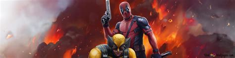 Deadpool 3 Movie Deadpool And Wolverine 2024 4k Wallpaper Download