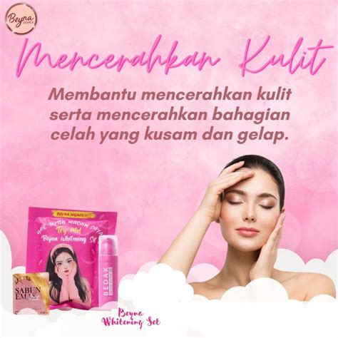 Beyna Whitening Set Bedak Sejuk Putih Sabun Emas Putih Shopee