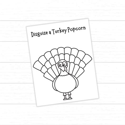 Disguise A Turkey Popcorn Turkey In Disguise Popcorn Popcorn Turkey Turkey Popcorn Disguise