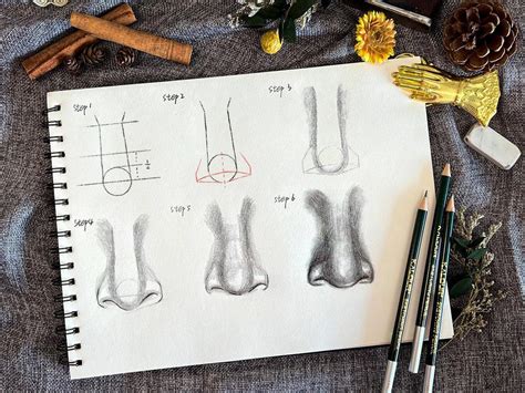 How To Draw Noses Step By Step For Beginners