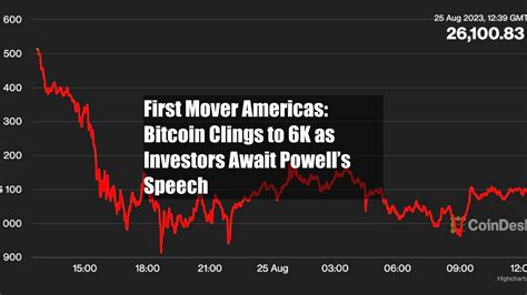 First Mover Americas Bitcoin Clings To K As Investors Await Powell