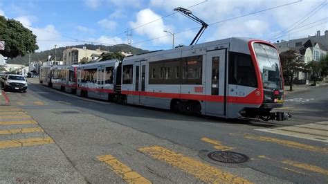 Sf Muni Car Siemens S Lrv Train On Route N Judah At