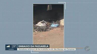 Jornal Da Eptv Edi O Campinas Piracicaba Moradores Reclamam De