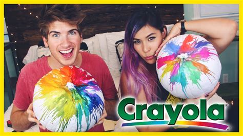 RAINBOW CRAYON PUMPKIN! - DIY With/iHasCupquake - YouTube