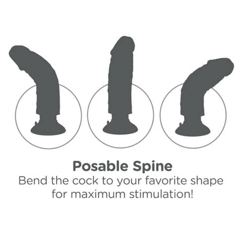 KING COCK DILDO VIBRADOR CON TESTICULOS 17 78 CM NATURAL Seductime
