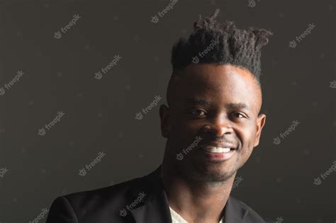 Premium Photo Portrait Of A Handsome African Man