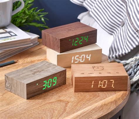Flip Click Clock Walnut By Gingko