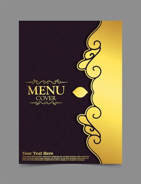 Restaurant Menu Design Cover