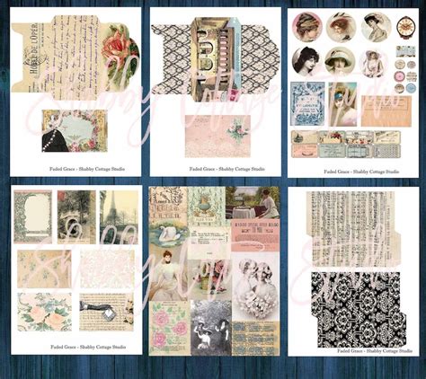 Printable Tall Slim Junk Journal Digital Skinny Document Etsy