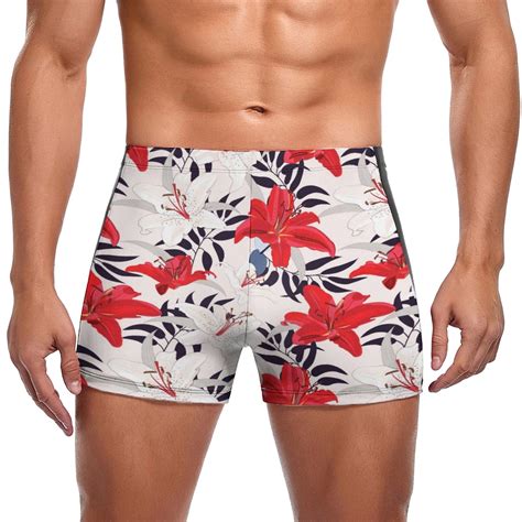 Mens Beach Shorts Summer Seaside Holiday Hot Spring Hawaiian Style