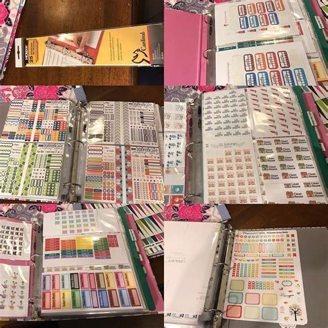 Inside My Sticker Binder As Requested I Used Hold It Binder Strips On