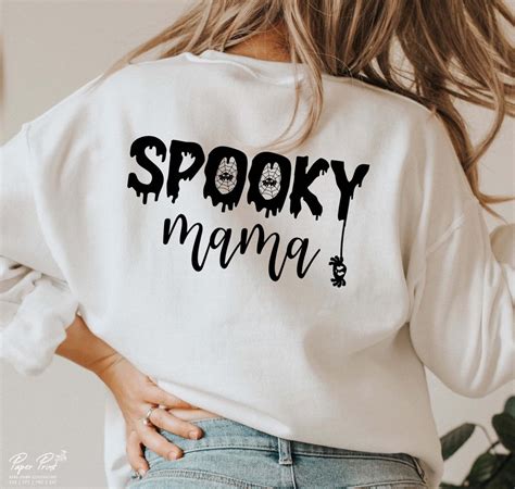 Spooky Mama Svg Spooky Mom Svg Halloween Shirt T For Mom Etsy