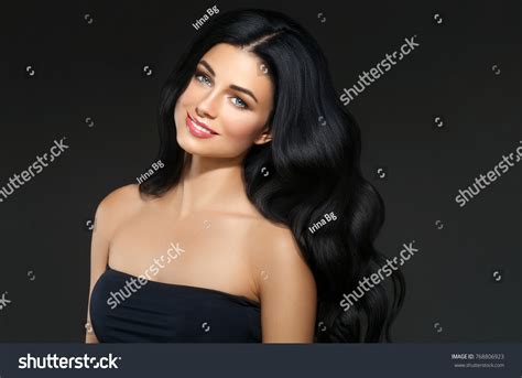 Black Hair Woman Beautiful Brunette Hairstyle Stock Photo 768806923 Shutterstock