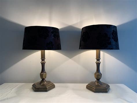 Set Bellissime Lampade Da Tavolo Pesanti Chic Rame Catawiki