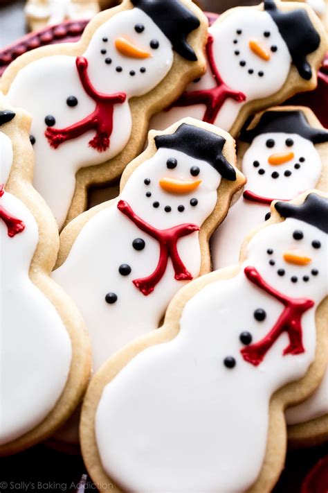 Learn How To Make Adorable Snowman And Snowflake Sugar Cookies With Royal Icing Christma