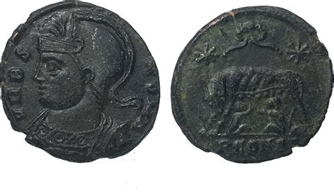 Roman Empire Constantine I Ad Urbs Roma Ae Follis