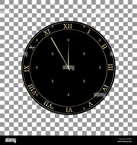 Reloj Retro Con N Meros Romanos Ilustraci N Vectorial Sobre Fondo