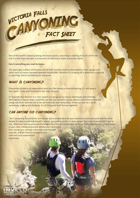 Canyoning Fact Sheet - DocsLib