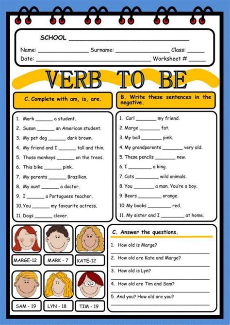 Verbo To Be Exercícios Librain