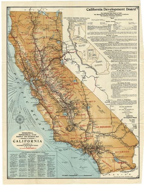 California Development Board promotional map - Rare & Antique Maps