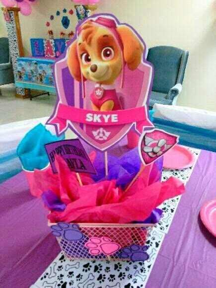 Paw Patrol Girl Centerpiece Paw Patrol Birthday Girl Paw Patrol