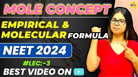 Neet 2024 Chemistry Mole Concept Class 11 Chemistry Lecture 3 Saloni Mam Youtube