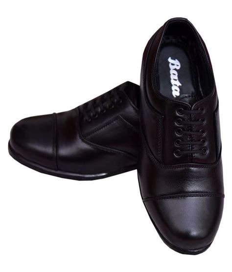 Bata Genuine Leather Black Formal Shoes Price In India Buy Bata Genuine Leather Black Formal