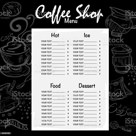 desain menu cafe  koleksi gambar